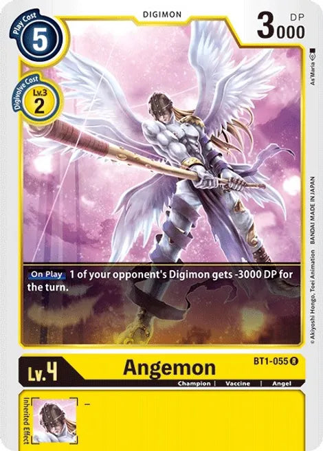 Angemon - BT1-055 R Release Special Booster Digimon TCG - guardiangamingtcgs