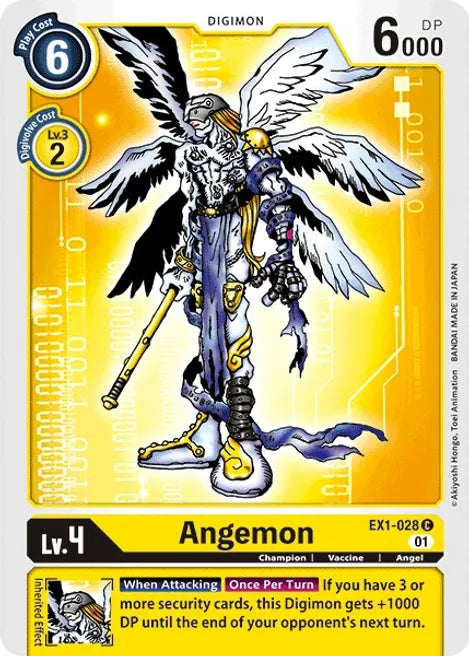 Angemon EX1-028 C Classic Collection Digimon TCG - guardiangamingtcgs
