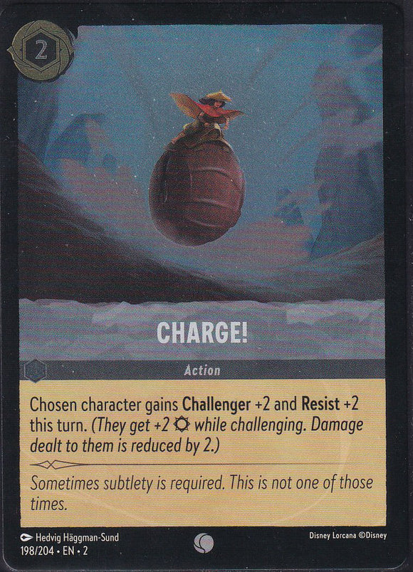 Cold Foil Charge! 198/204 Common Rise of the Floodborn Disney Lorcana TCG - guardiangamingtcgs
