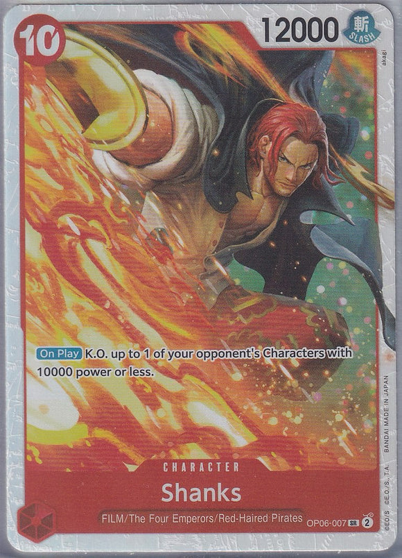 Foil Shanks SR OP06-007 Wings of the Captain One Piece TCG - guardiangamingtcgs