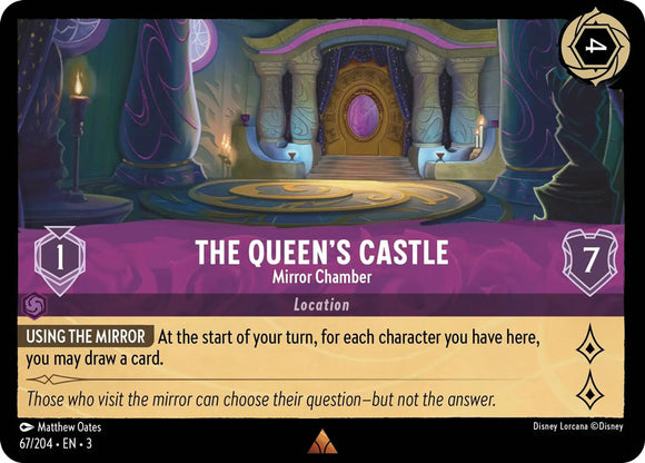 The Queen's Castle - Mirror Chamber 67/204 Rare Into the Inklands Disney Lorcana TCG - guardiangamingtcgs