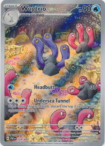 Holo Wugtrio -  224/091 Illustration Rare Paldean Fates Pokemon TCG - guardiangamingtcgs