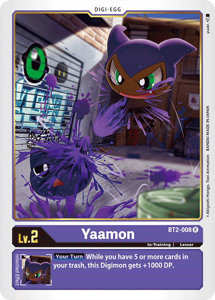 Yaamon BT2-008 R Release Special Booster Digimon TCG - guardiangamingtcgs