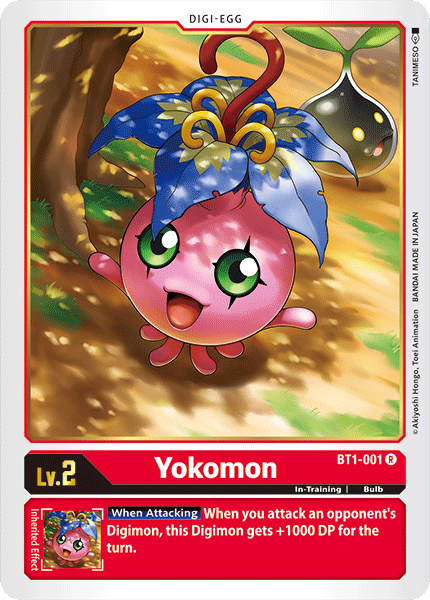 Yokomon BT1-001 R Release Special Booster Digimon TCG - guardiangamingtcgs