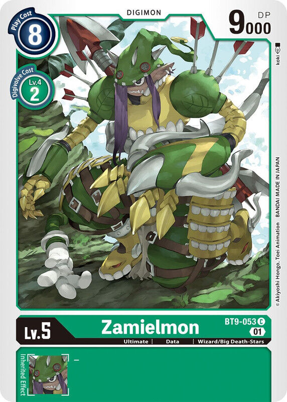 Zamielmon BT9-053 C X Record Digimon TCG - guardiangamingtcgs