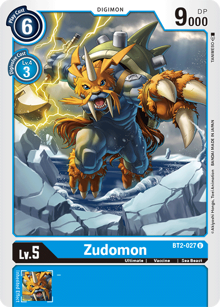 Zudomon - BT2-027 U Release Special Booster Digimon TCG - guardiangamingtcgs