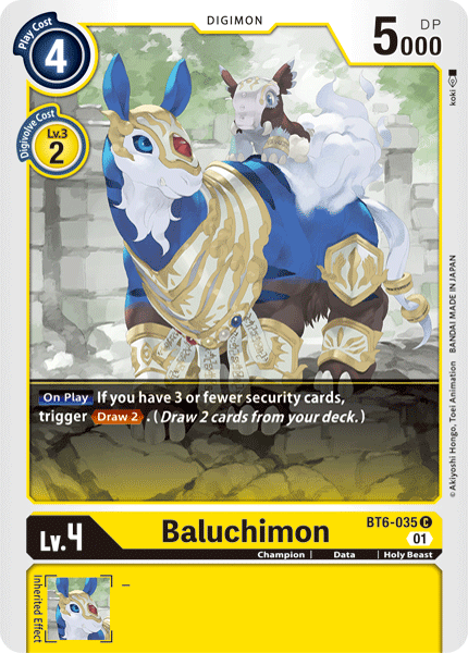 Baluchimon BT6-035 C Double Diamond Digimon TCG - guardiangamingtcgs