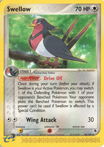 1211 - Played Swellow 46/109 Uncommon Ruby and Sapphire Pokemon TCG - guardiangamingtcgs