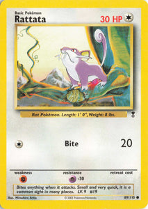 566 - Played Rattata 089/110 Common Legendary Collection Pokemon TCG - guardiangamingtcgs