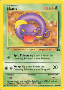 699 Ekans 46/62 Common - Fossil Damage Pokemon TCG - guardiangamingtcgs