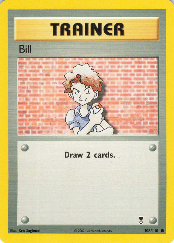 468 - Played Bill 108/110 Common Legendary Collection Pokemon TCG - guardiangamingtcgs