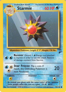 654 - Played Starmie 094/130 Common Base Set 2 Pokemon TCG - guardiangamingtcgs