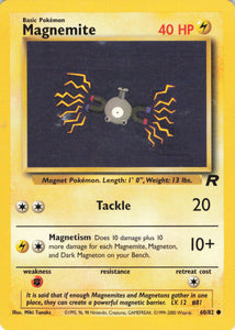 481 - Played Magnemite 60/82 Common Team Rocket Pokemon TCG - guardiangamingtcgs