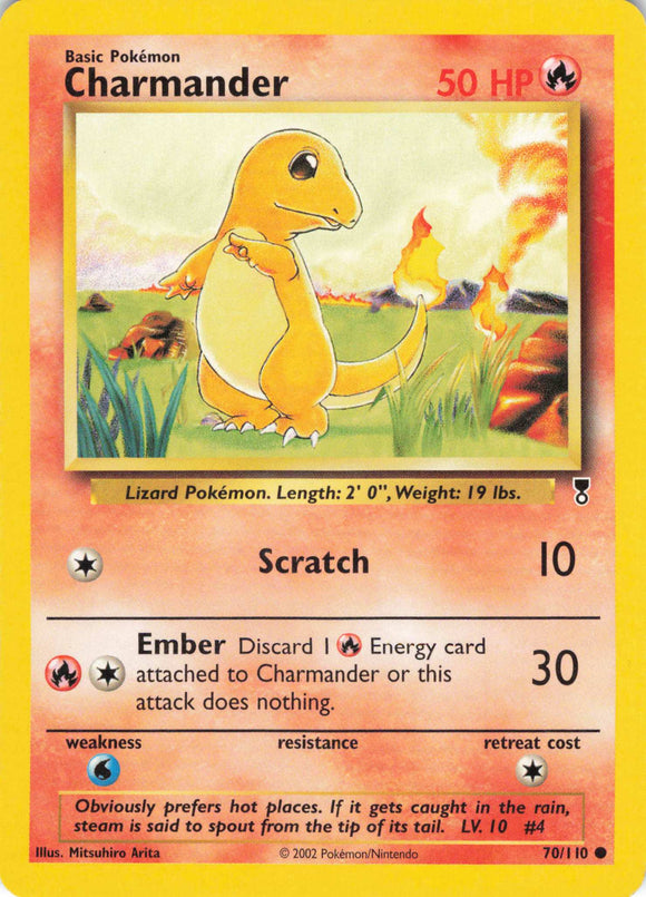 679 - Played Charmander 070/110 Common Legendary Collection Pokemon TCG - guardiangamingtcgs