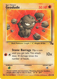 559 - Played Geodude 47/62 Common Fossil Pokemon TCG - guardiangamingtcgs