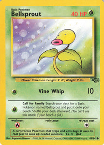 1181 - Played Bellsprout 49/64 Common Jungle Pokemon TCG - guardiangamingtcgs