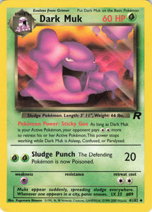 425 - Played Dark Muk 41/82 Uncommon Team Rocket Pokemon TCG - guardiangamingtcgs