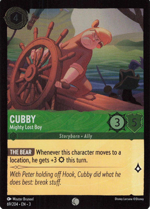 Cold Foil Cubby - Mighty Lost Boy 69/204 Common  Into the Inklands Disney Lorcana TCG - guardiangamingtcgs