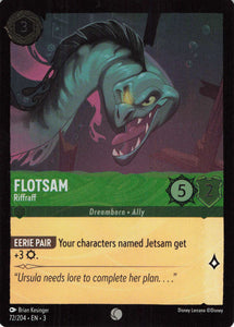 Cold Foil Flotsam - Riffraff 72/204 Common Into the Inklands Disney Lorcana TCG - guardiangamingtcgs