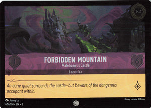 Cold Foil Forbidden Mountain - Maleficent's Castle 66/204 Common Into the Inklands Disney Lorcana TCG - guardiangamingtcgs