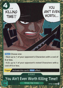 You Ain't Even Worth Killing Time!! R OP06-039 Wings of the Captain One Piece TCG - guardiangamingtcgs