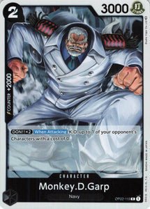 Foil Monkey.D.Garp OP02-115 L Paramount War One Piece TCG - guardiangamingtcgs