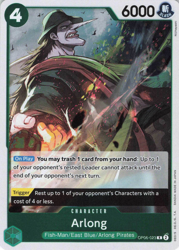 Foil Arlong R OP06-023 Wings of the Captain One Piece TCG
