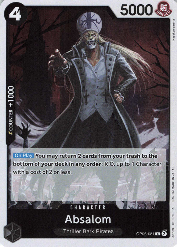 Absalom R OP06-081 Wings of the Captain One Piece TCG