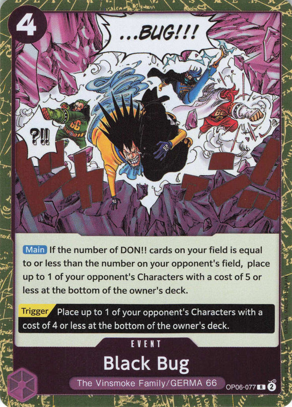 Black Bug R OP06-077 Wings of the Captain One Piece TCG