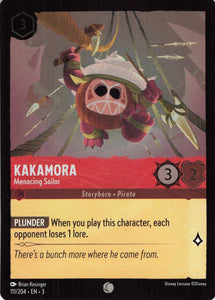 Cold Foil Kakamora - Menacing Sailor 111/204 Common Into the Inklands Disney Lorcana TCG - guardiangamingtcgs