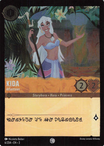 Cold Foil Kida - Atlantean 6/204 Common Into the Inklands Disney Lorcana TCG - guardiangamingtcgs