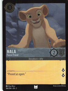 Cold Foil Nala - Fierce Friend 186/204 Uncommon Into the Inklands Disney Lorcana TCG - guardiangamingtcgs