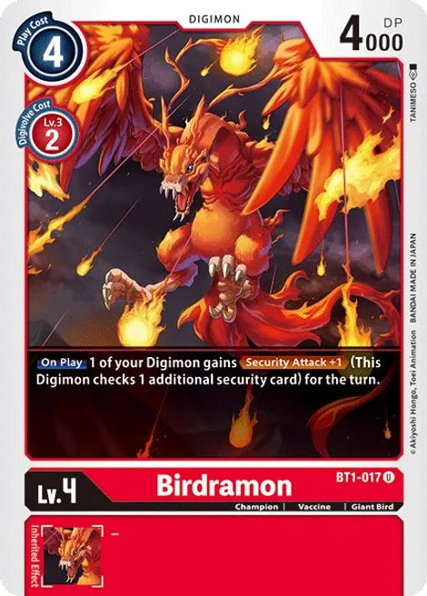 Birdramon - BT1-017 U Release Special Booster Digimon TCG - guardiangamingtcgs