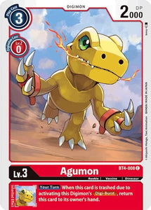 Agumon BT4-008 C Great Legend Digimon TCG - guardiangamingtcgs