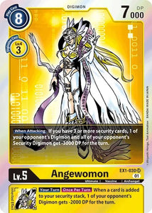 Foil Angewomon EX1-030 SR Classic Collection Digimon TCG - guardiangamingtcgs