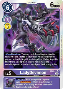 Foil LadyDevimon ST10-12 R Starter Deck 10: Parallel World Tactician Digimon TCG - guardiangamingtcgs