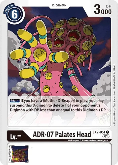 ADR-07 Palates Head EX2-051 C Digital Hazard Digimon TCG - guardiangamingtcgs