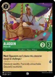 Aladdin - Prince Ali 69/204 Common The First Chapter Disney Lorcana TCG - guardiangamingtcgs