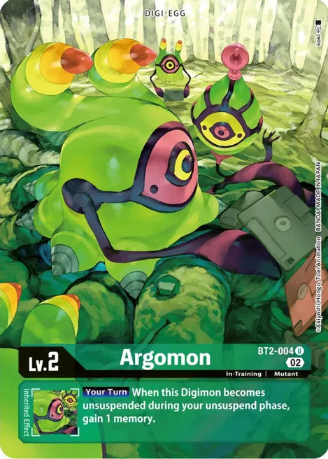 Foil Argomon - BT2-004 (Alternate Art) U Starter Deck 14: Beelzemon Advanced Deck Set Digimon TCG - guardiangamingtcgs