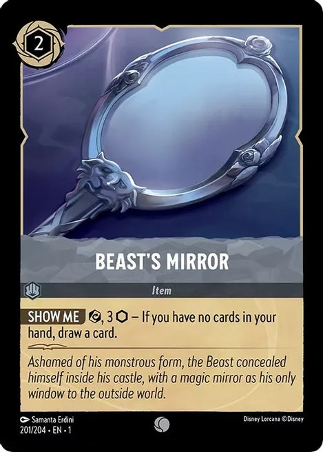 Beast's Mirror 201/204 Common The First Chapter Disney Lorcana TCG - guardiangamingtcgs
