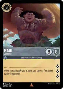 Maui - Demigod 185/204 Rare The First Chapter Disney Lorcana TCG - guardiangamingtcgs