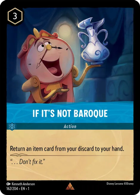 If It's Not Baroque 162/204 Rare The First Chapter Disney Lorcana TCG - guardiangamingtcgs