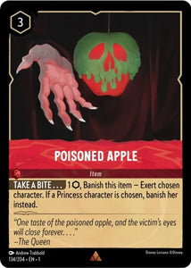 Poisoned Apple 134/204 Rare The First Chapter Disney Lorcana TCG - guardiangamingtcgs