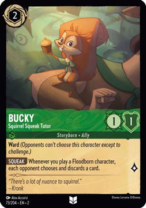 Bucky - Squirrel Squeak Tutor 73/204 Uncommon Rise of the Floodborn Disney Lorcana TCG - guardiangamingtcgs