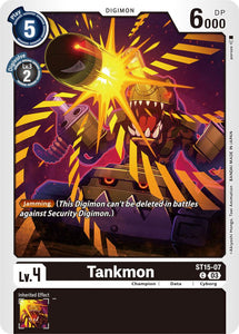 Tankmon ST15-07 C Starter Deck 15: Dragon of Courage Digimon TCG - guardiangamingtcgs