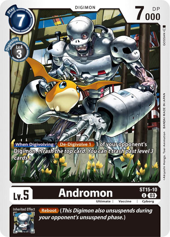 Andromon ST15-10 U Starter Deck 15: Dragon of Courage Digimon TCG - guardiangamingtcgs