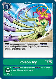 Poison Ivy BT14-095 C Blast Ace Digimon TCG - guardiangamingtcgs