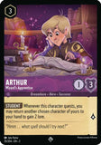 Arthur - Wizard's Apprentice 35/204 Super Rare Rise of the Floodborn Disney Lorcana TCG - guardiangamingtcgs