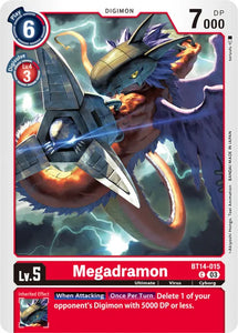 Megadramon BT14-015 C Blast Ace Digimon TCG - guardiangamingtcgs