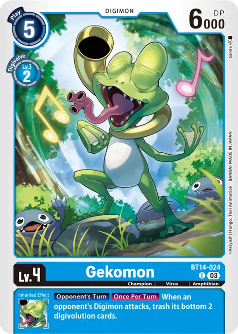 Gekomon BT14-024 C Blast Ace Digimon TCG - guardiangamingtcgs